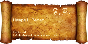 Hampel Péter névjegykártya
